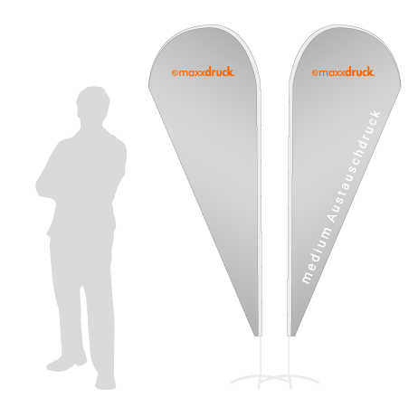 Beachflag Drop Austauschdruck | Medium (280 cm) | beidseitig bedruckt