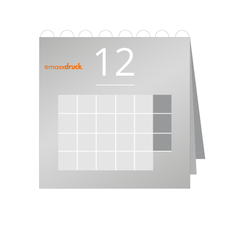 12 Blatt Wandkalender mit Deckblatt