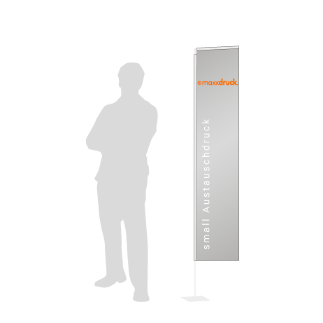 Beachflag Rechteck Austauschdruck | Small (200 cm) | einseitig bedruckt